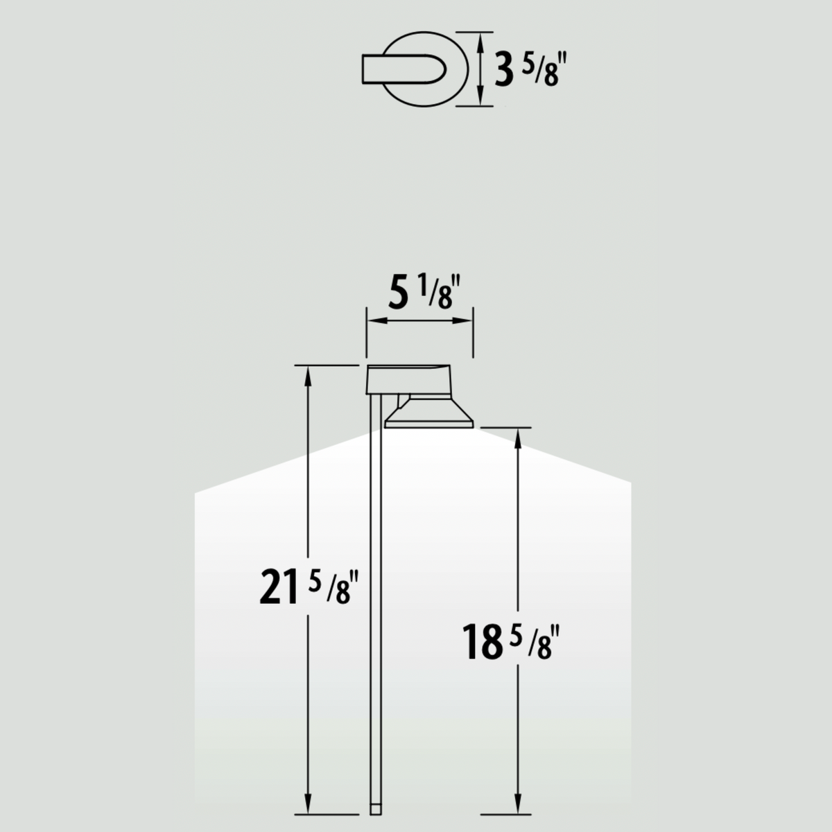 Luminaire paysager pour allées - 0111