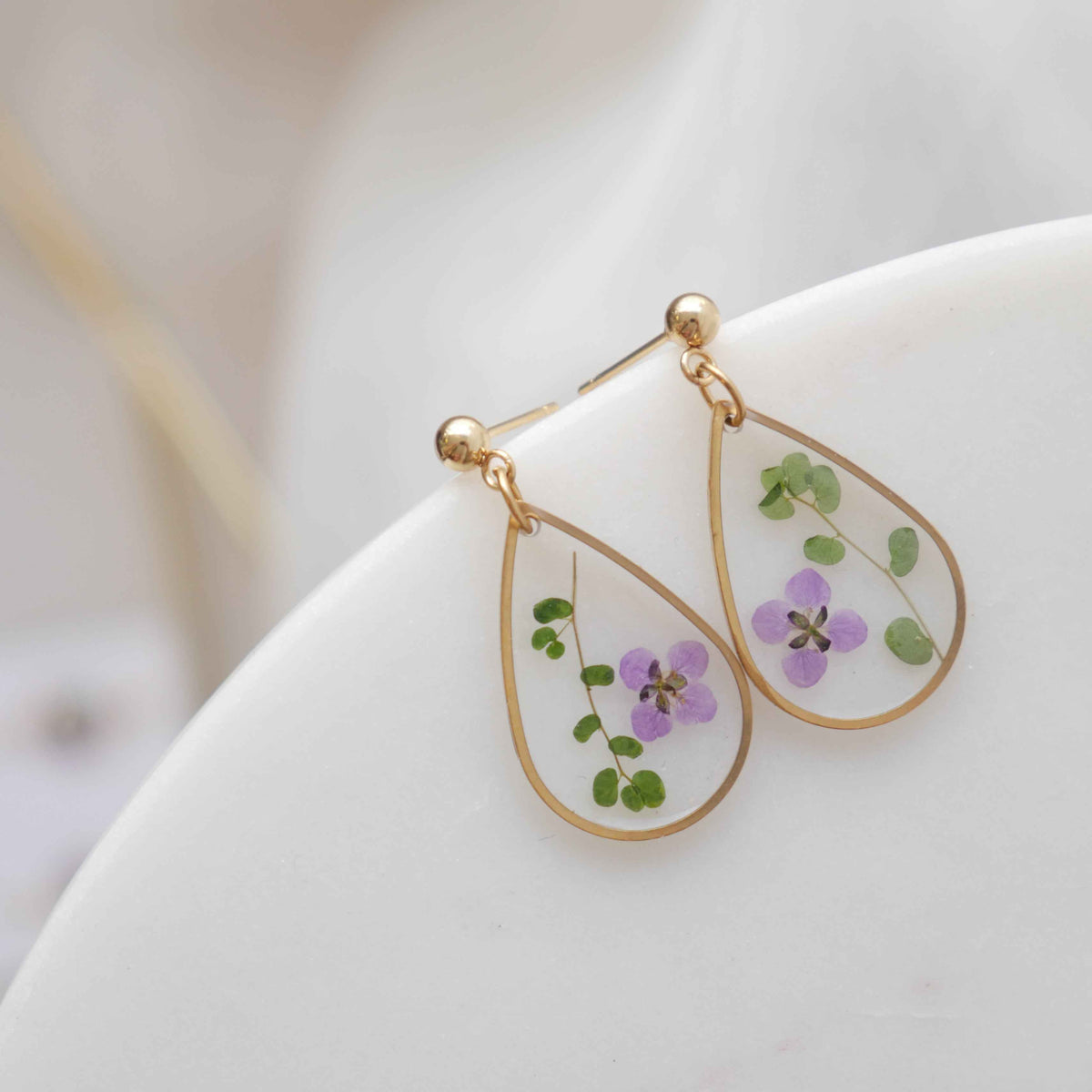 Boucles d’oreilles Chloé - goutte (grand)