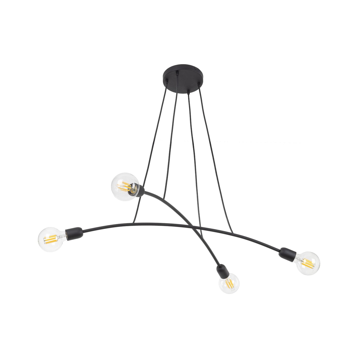 HELIX Black Minimalist Pendant Light 4 (Clearance) - AURABAGS SHOP