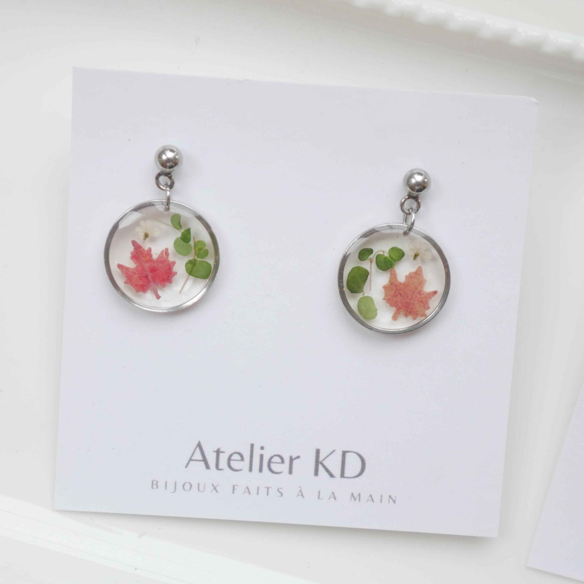 Boucles d'oreilles Fôret - rond