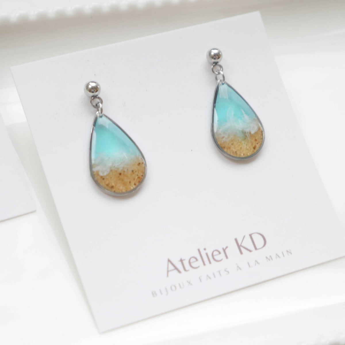 Boucles d'oreilles Tulum- goutte