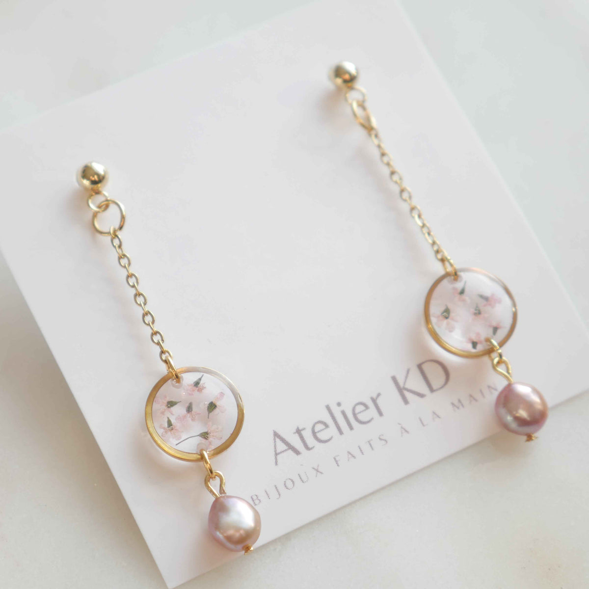 Boucles d'oreilles Perla - rond (mini)