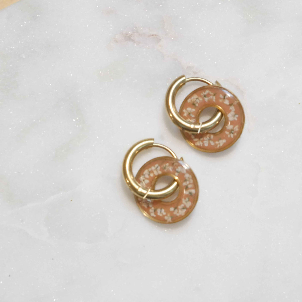 Boucles d'oreilles Dona - Moka