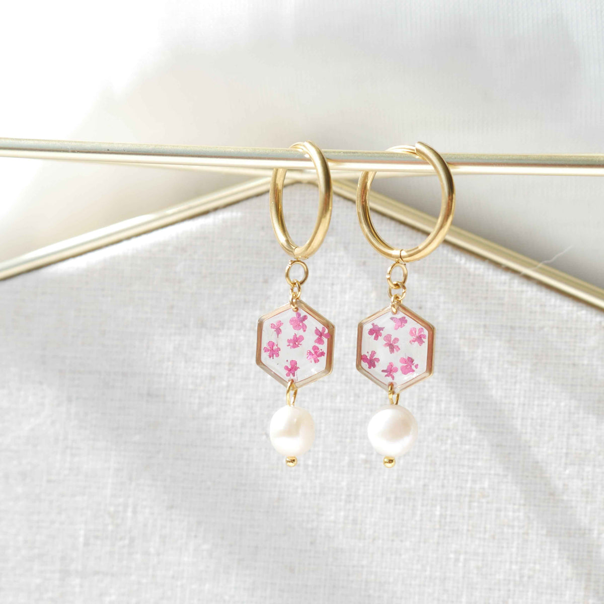 Boucles d'oreilles Perla - Lola (medium) petit hexa