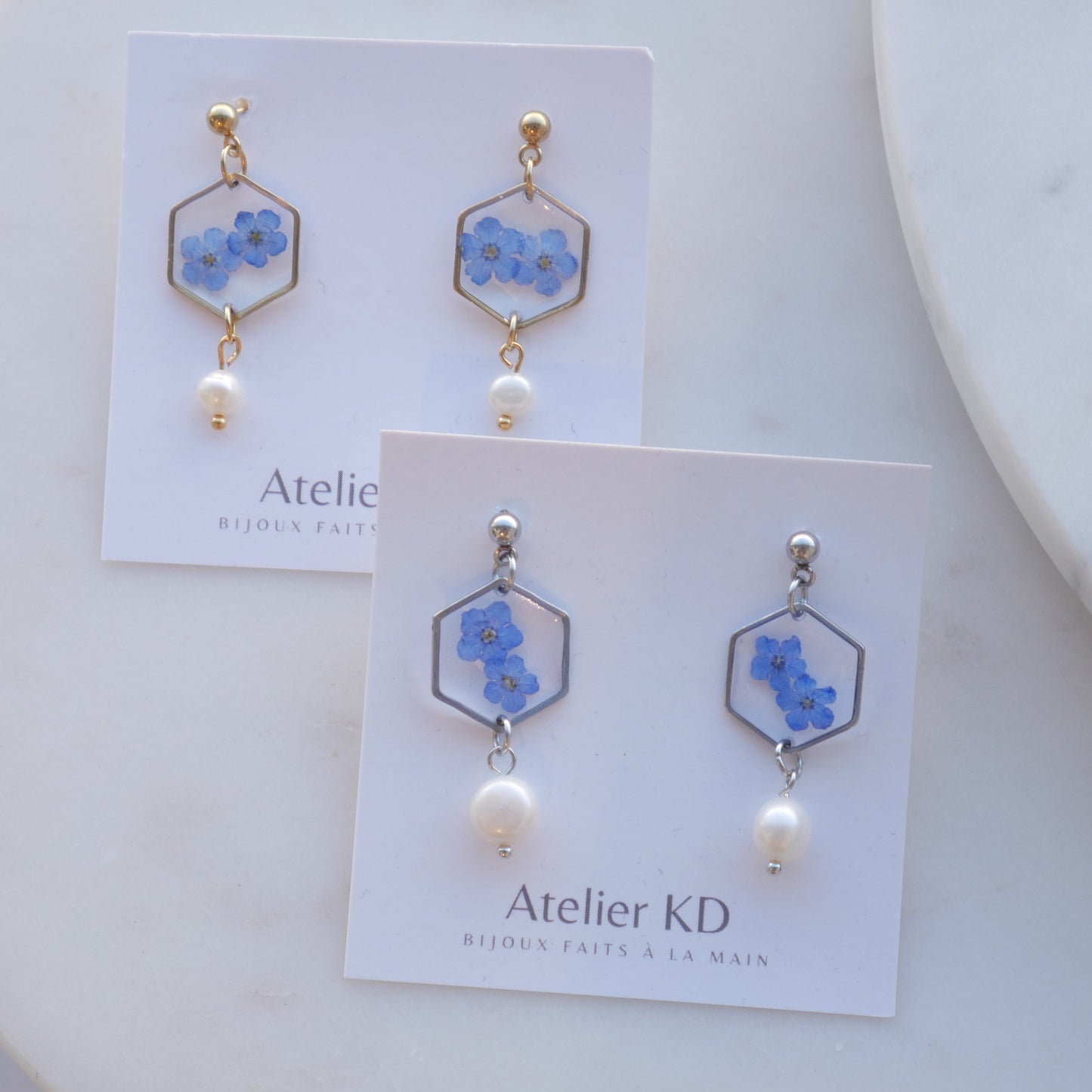 Boucles d’oreilles Perla - Mia - hexa (moyen)