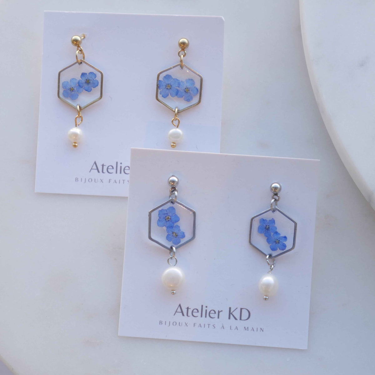 Boucles d’oreilles Perla - Mia - hexa (moyen)