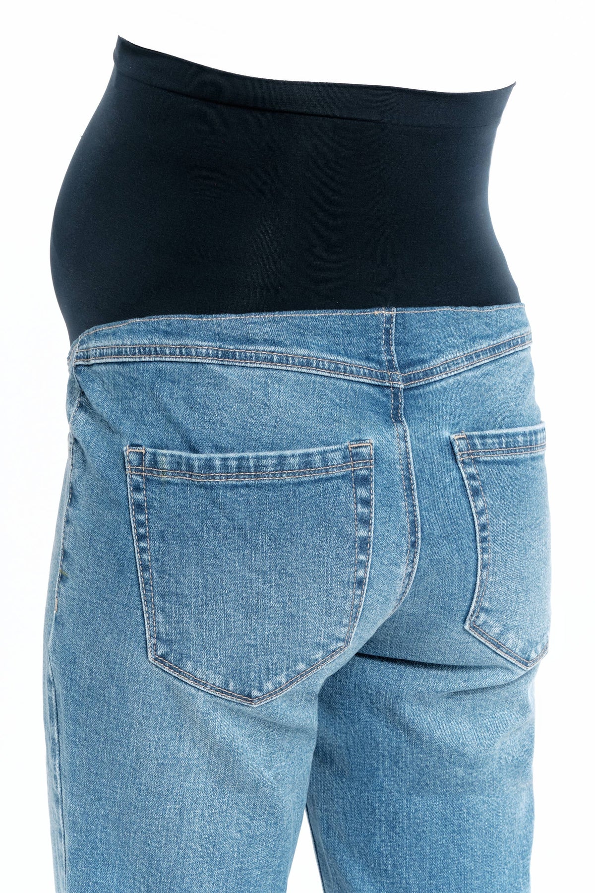 Maternity 32” Relaxed Straight Leg Jean w/ Bellyband
