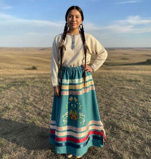 OLDTRIBES™ Paws & Petals Ribbon Skirt