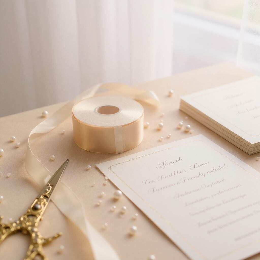 Satin Ribbon Double Face-Light Peach #714- 3.8 cm Wide