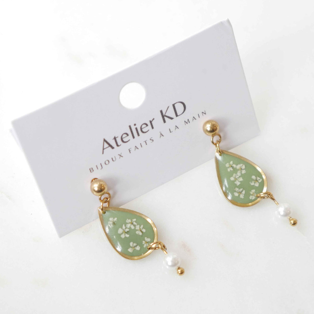 Boucles d'oreilles Perla - goutte 16mm - Édition spéciale automne 2025