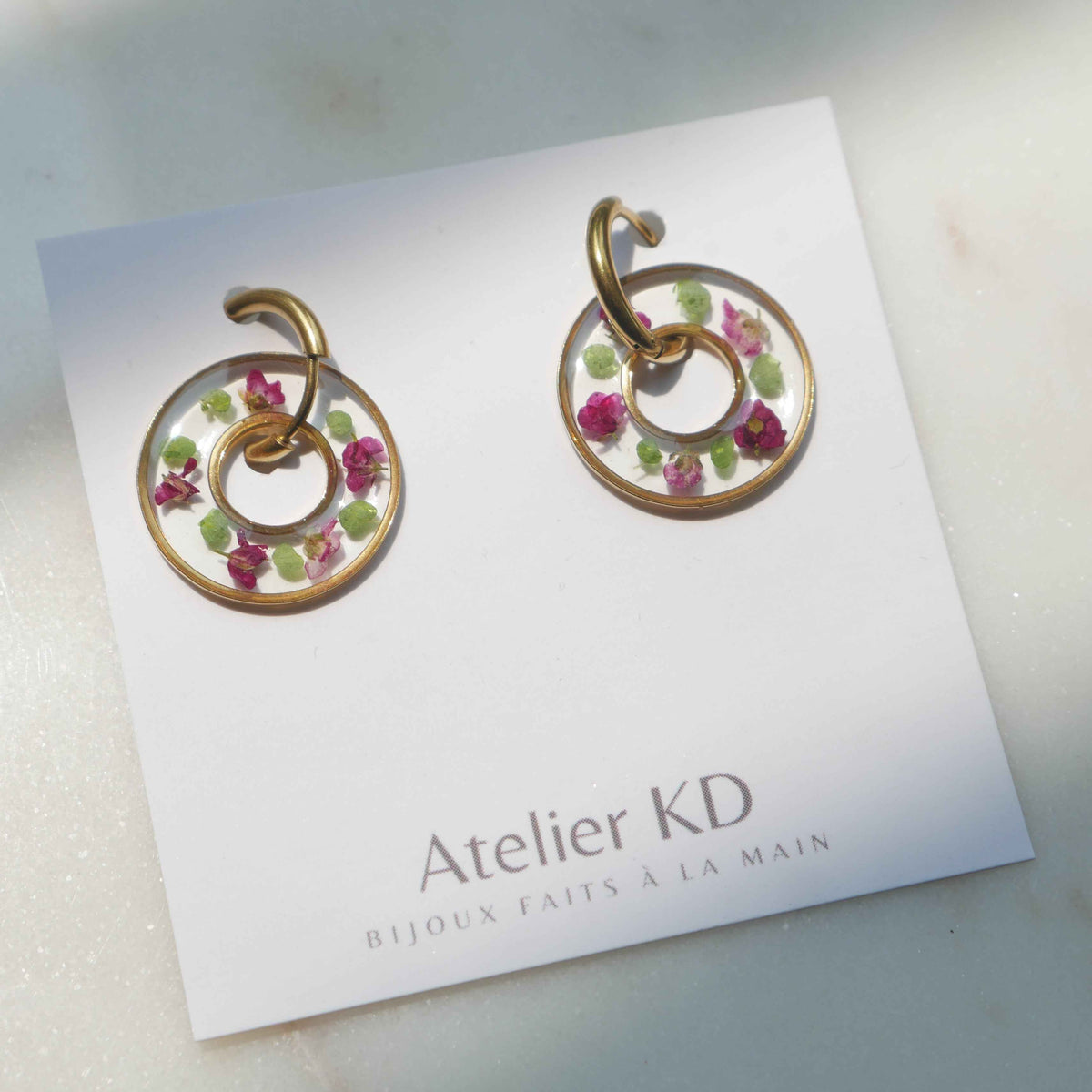 Boucles d'oreilles Chloé version dona - rond - 20mm