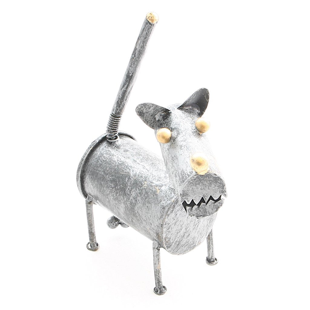 Metal Dog With Balls