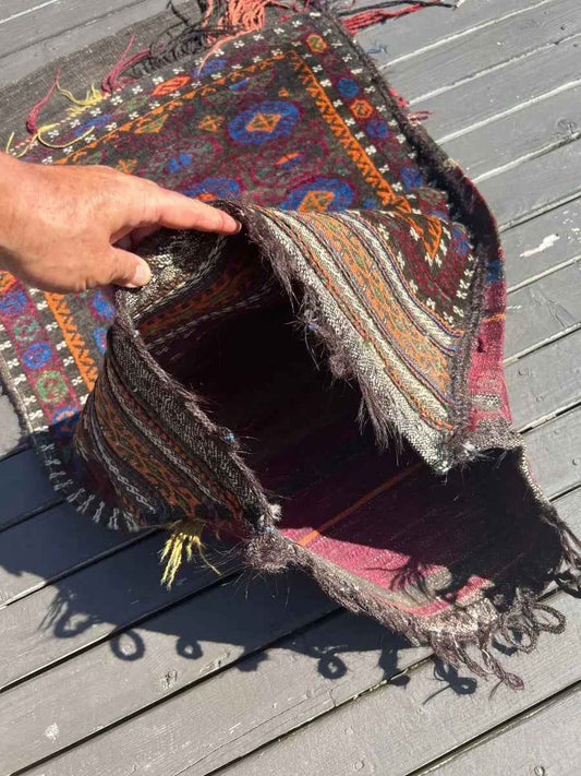 Antique Baluch Saddlebag | 2' 7" x 3' 11"