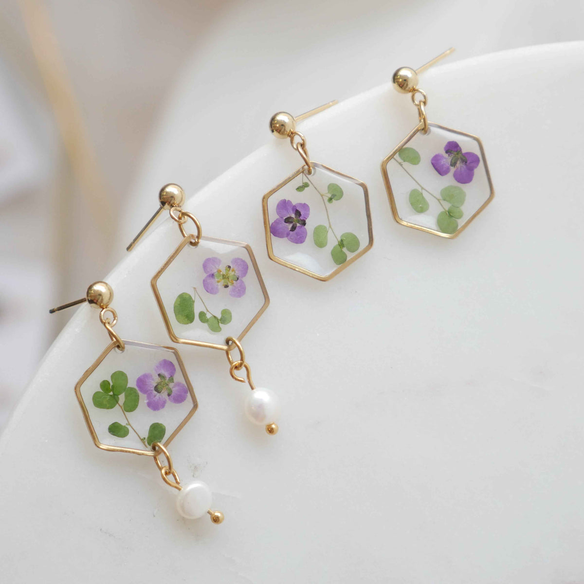 Boucles d’oreilles Chloé - Hexa (moyen)