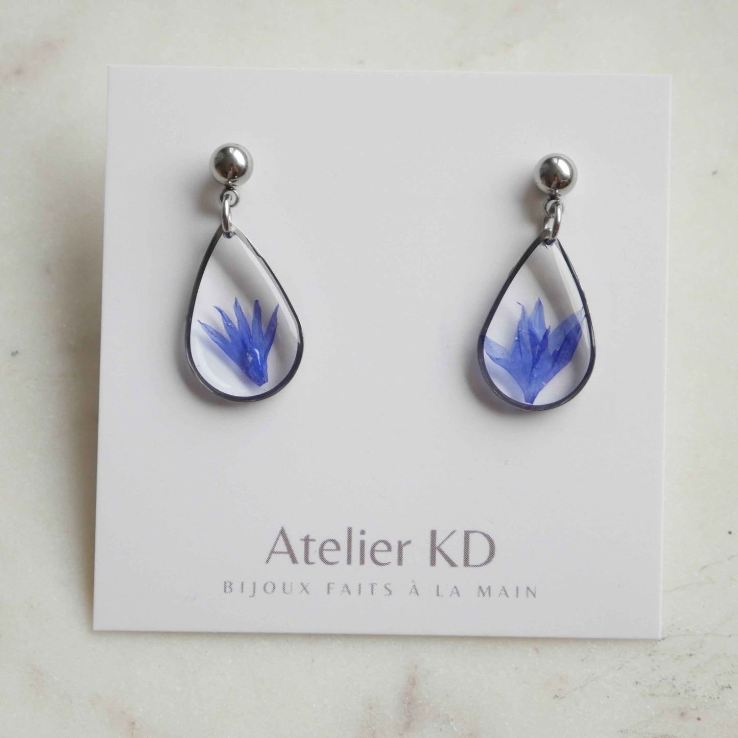 Boucles d'oreilles Blu - goutte (médium)