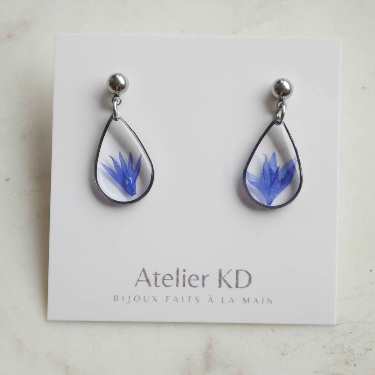 Boucles d'oreilles Blu - goutte (médium)