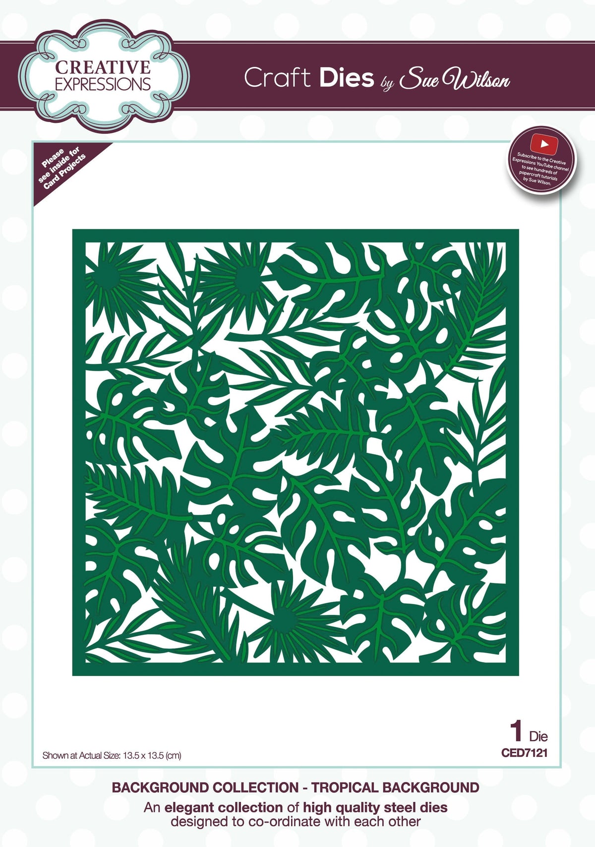 Dies by Sue Wilson Background Tropical Background