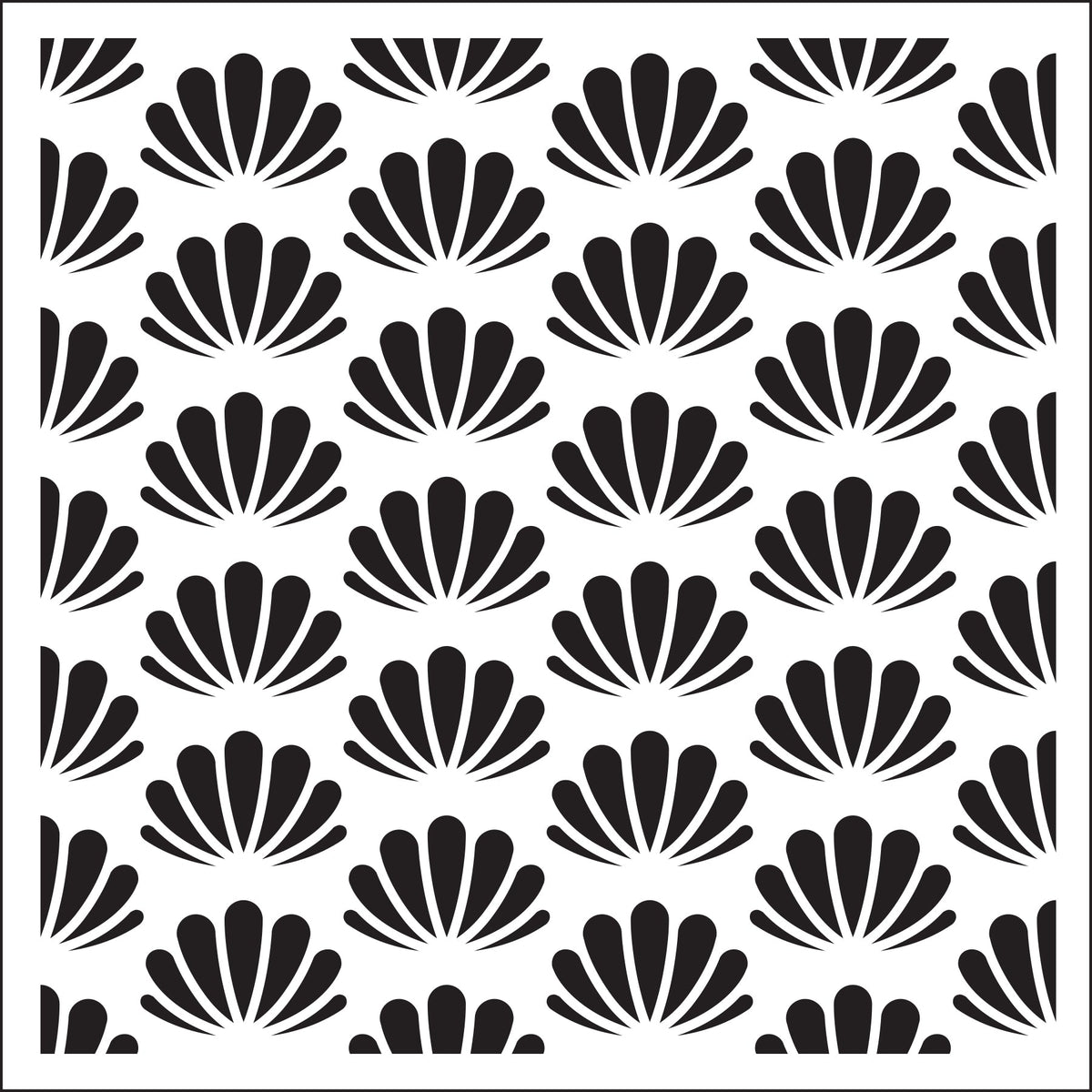 Creative Expressions Sue Wilson Seashells 6 in x 6 in Stencil