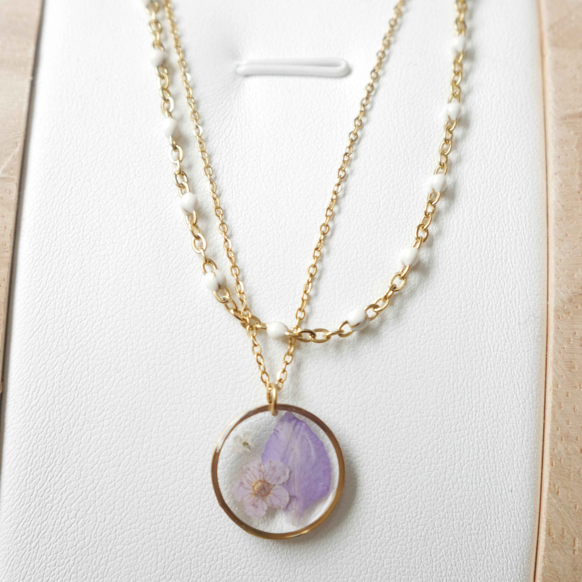 Collier double chaîne Léa - (moyen 15mm)