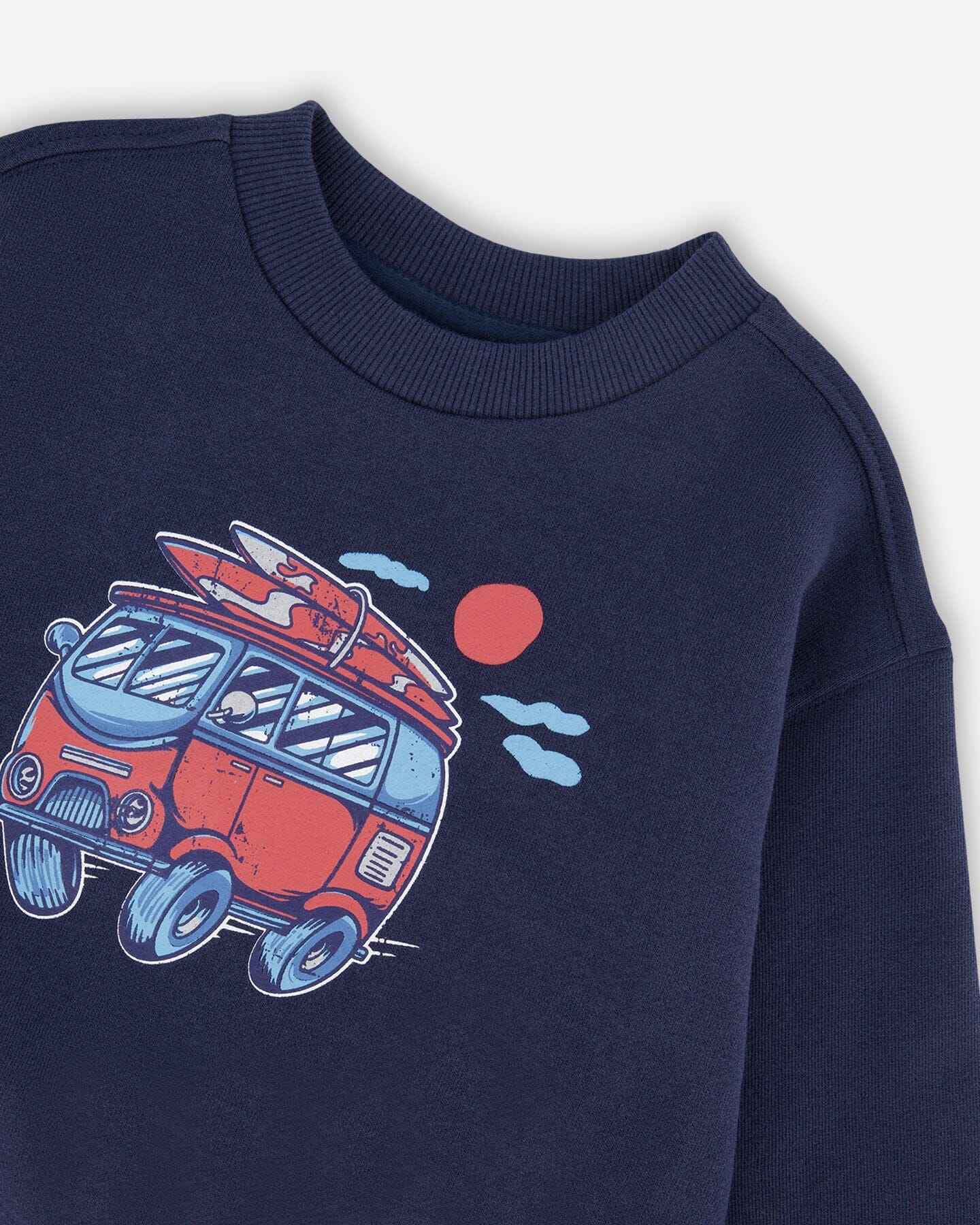 French Terry Sweatshirt Blue