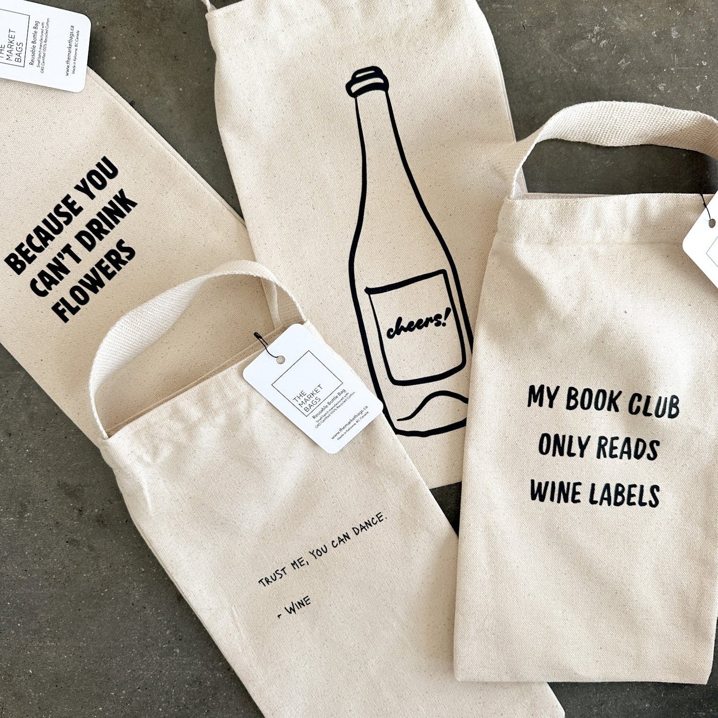 'Trust Me, You Can Dance' Reusable Wine Bag