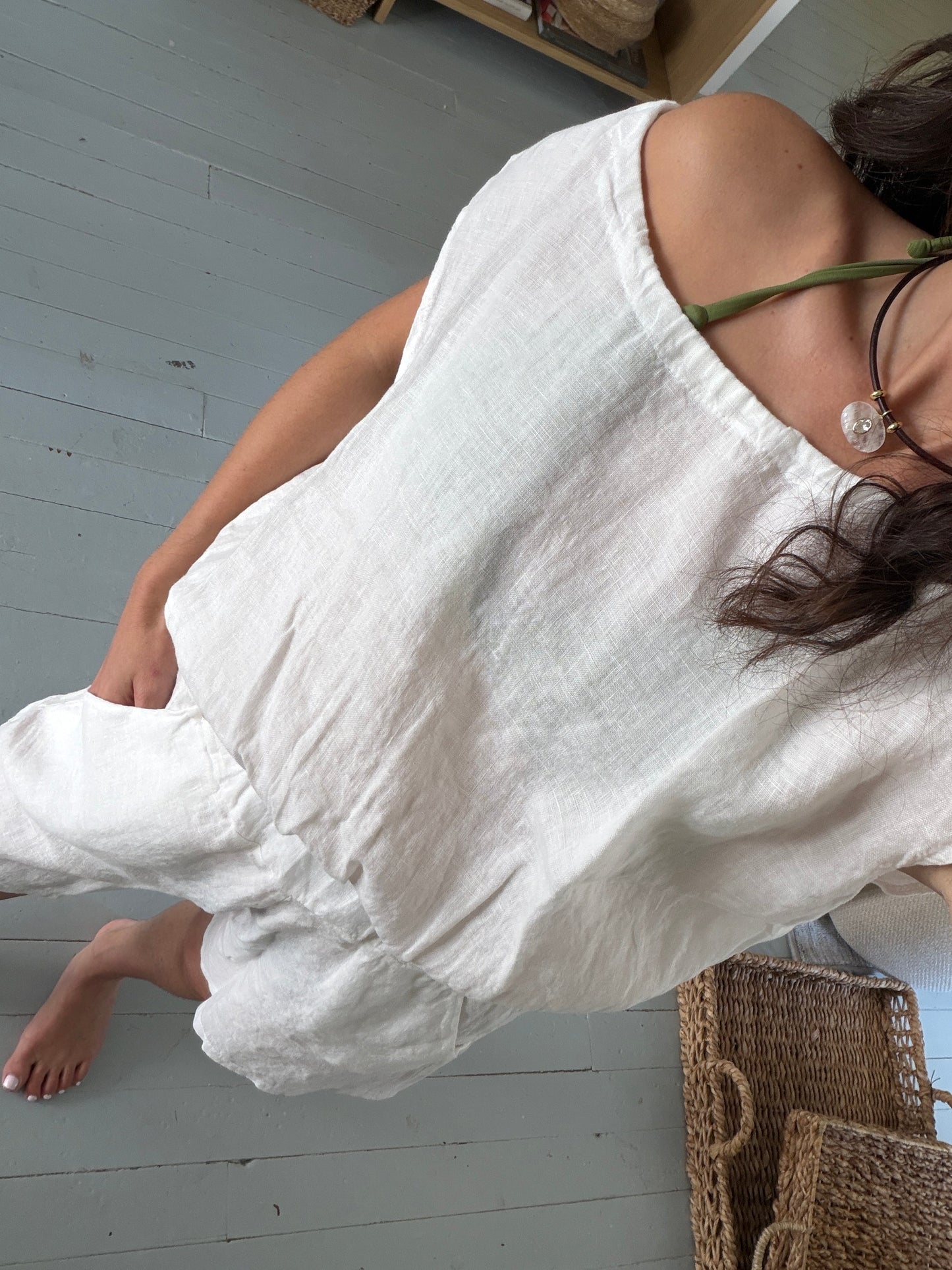 Panna Linen Top