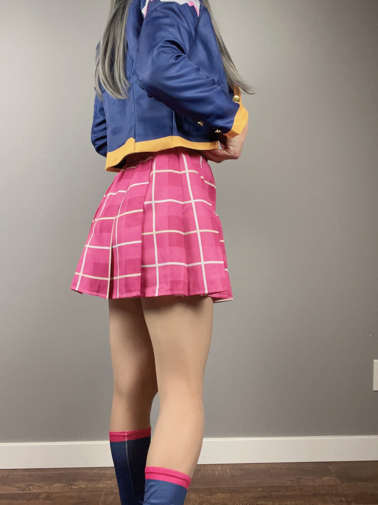 Anime Style Cosplay Halloween Costume Set School Uniform with Jacket and Skirt