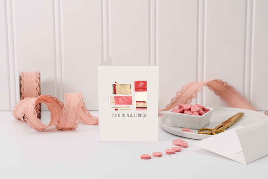 You're My Perfect Match! - Greeting Card