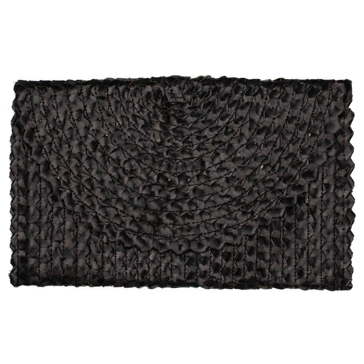 Pandan Leaf Clutch Purse - Black