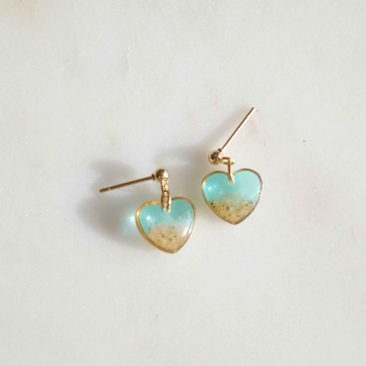 Boucles d'oreilles Tulum - coeur