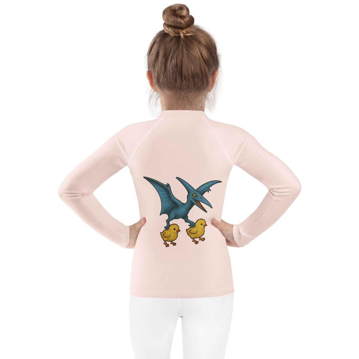 Chickasaurous Pteropoultry Kids Rash Guard