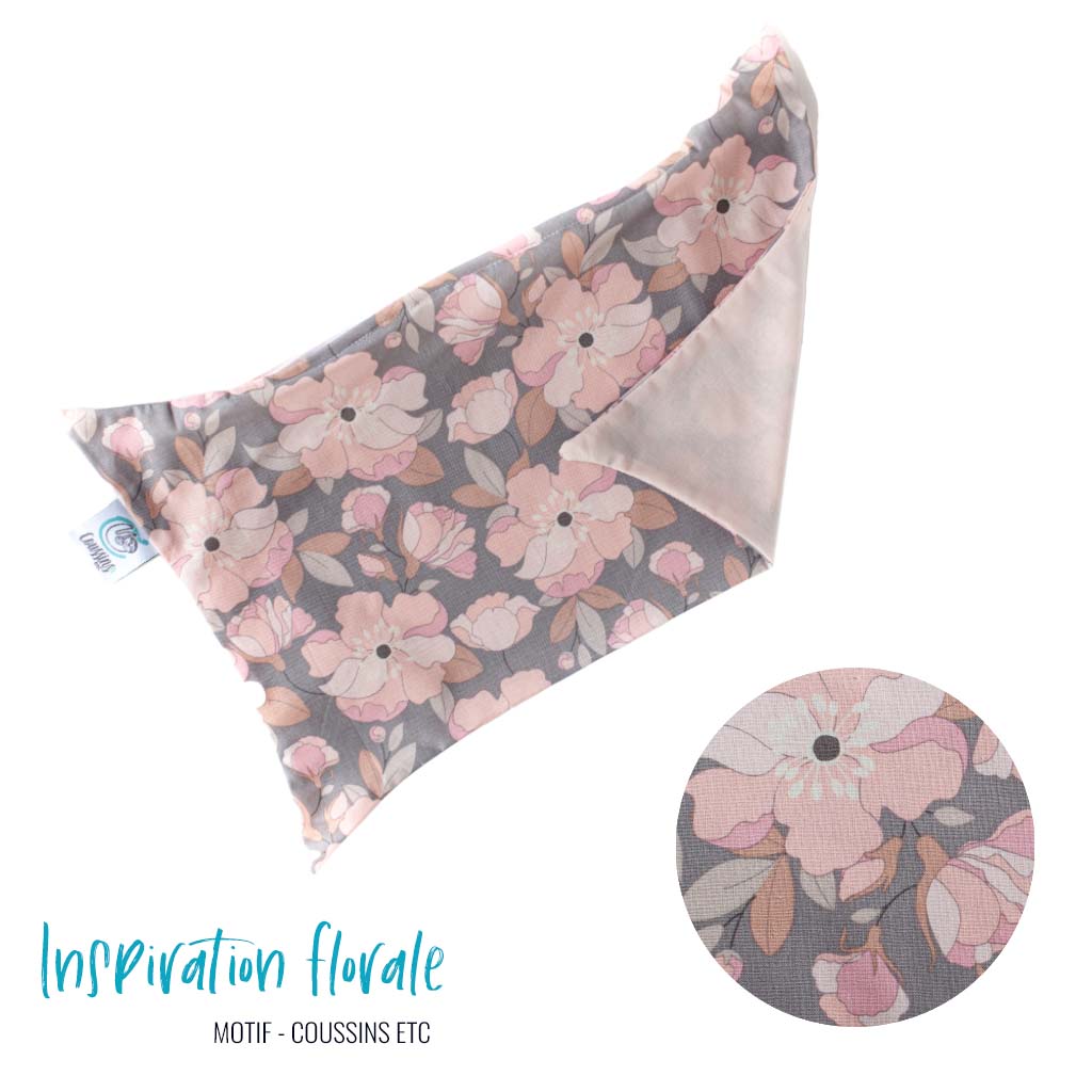 Mini oreiller "Inspiration Florale"