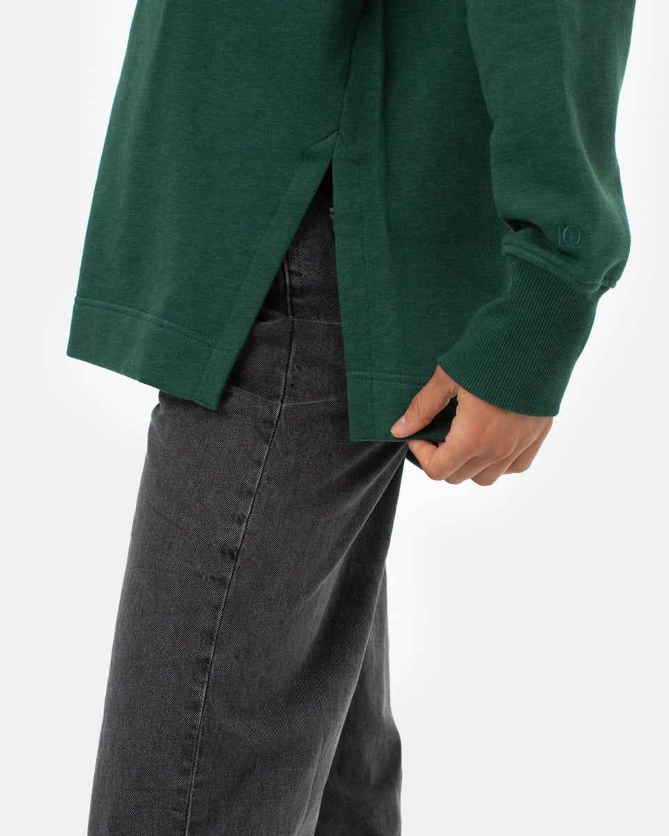 Treefleece Slit Hem Oversized Hoodie