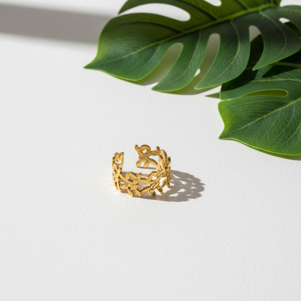 Multi Petal Ring - Gold Plate