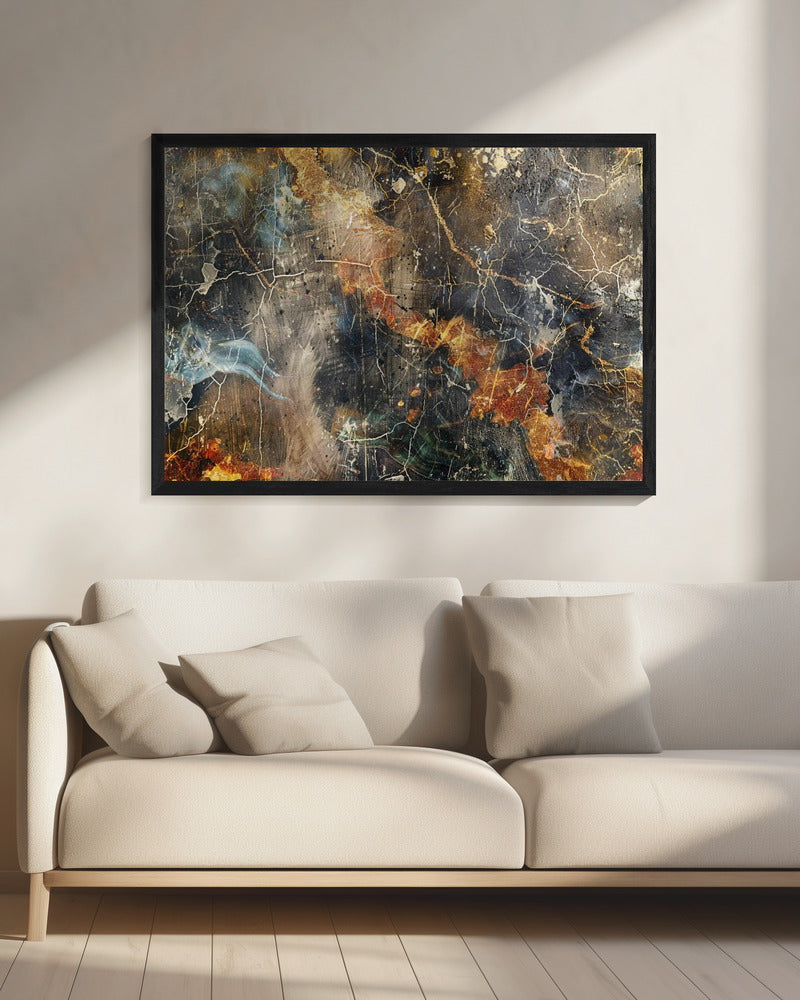 Wandkunst Abstrakt Marmor Kunst Illustration 01