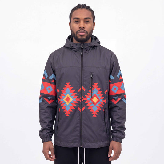 OLDTRIBES™ Sunrise Peaks Windbreaker(Black)