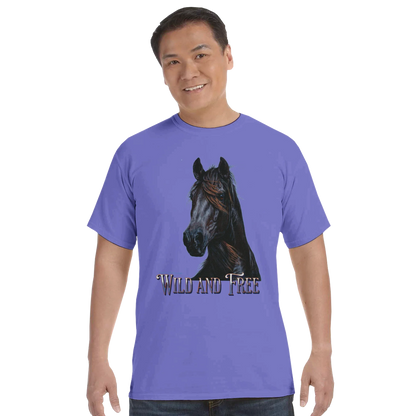 Wild and Free Comfort Colors Unisex T-Shirt – 100 % Baumwolle