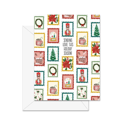 Sending Love This Holiday Season - Greeting Card