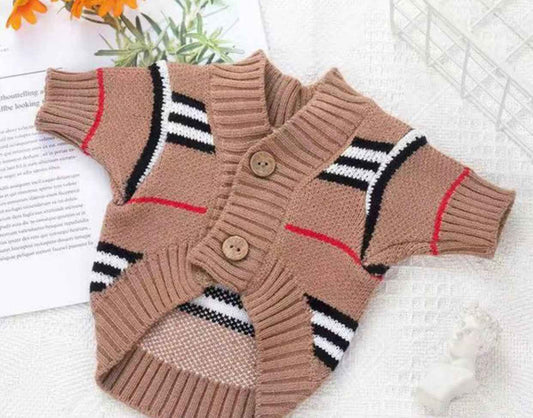Furberry Dog Cardigan Sweater | Knit Top