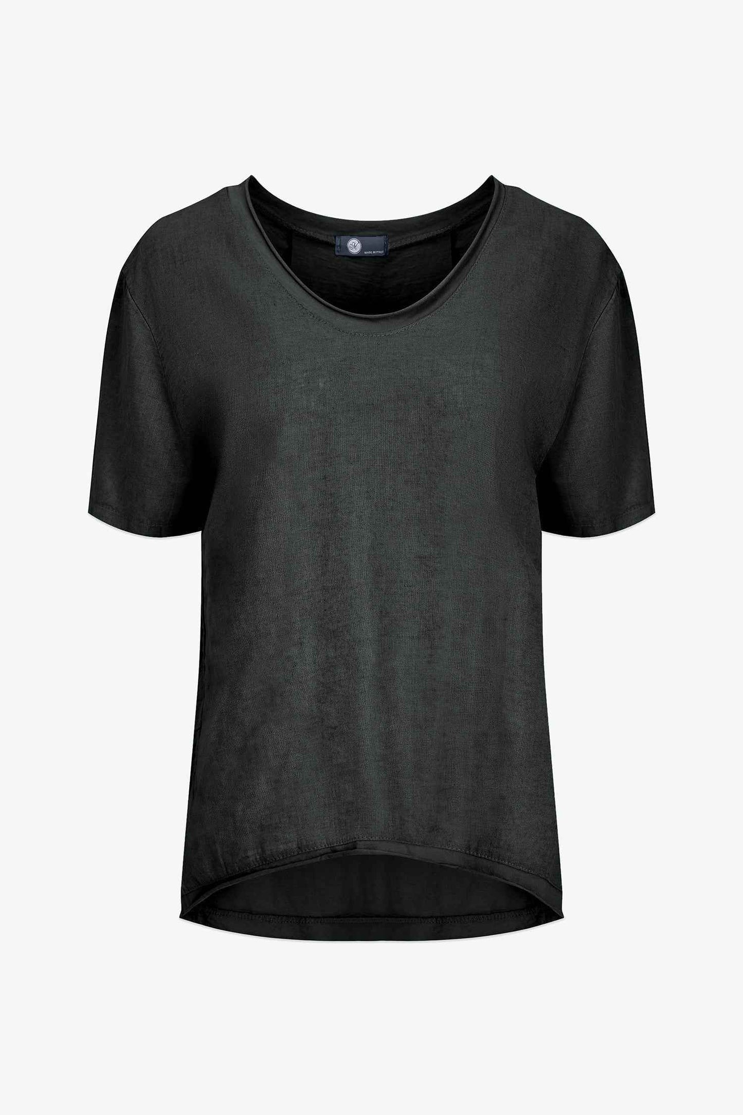 Women's Knit Woven Combo Top