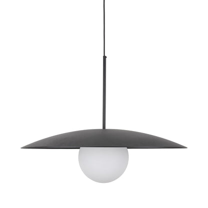SLATE Mid-Century Modern Wide Dome Pendant Light for Kitchen Island & Dining Table - AURABAGS SHOP