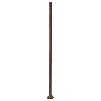 Poteau d'aluminium à 12 côtés à semelle soudée avec boulons d'ancrage