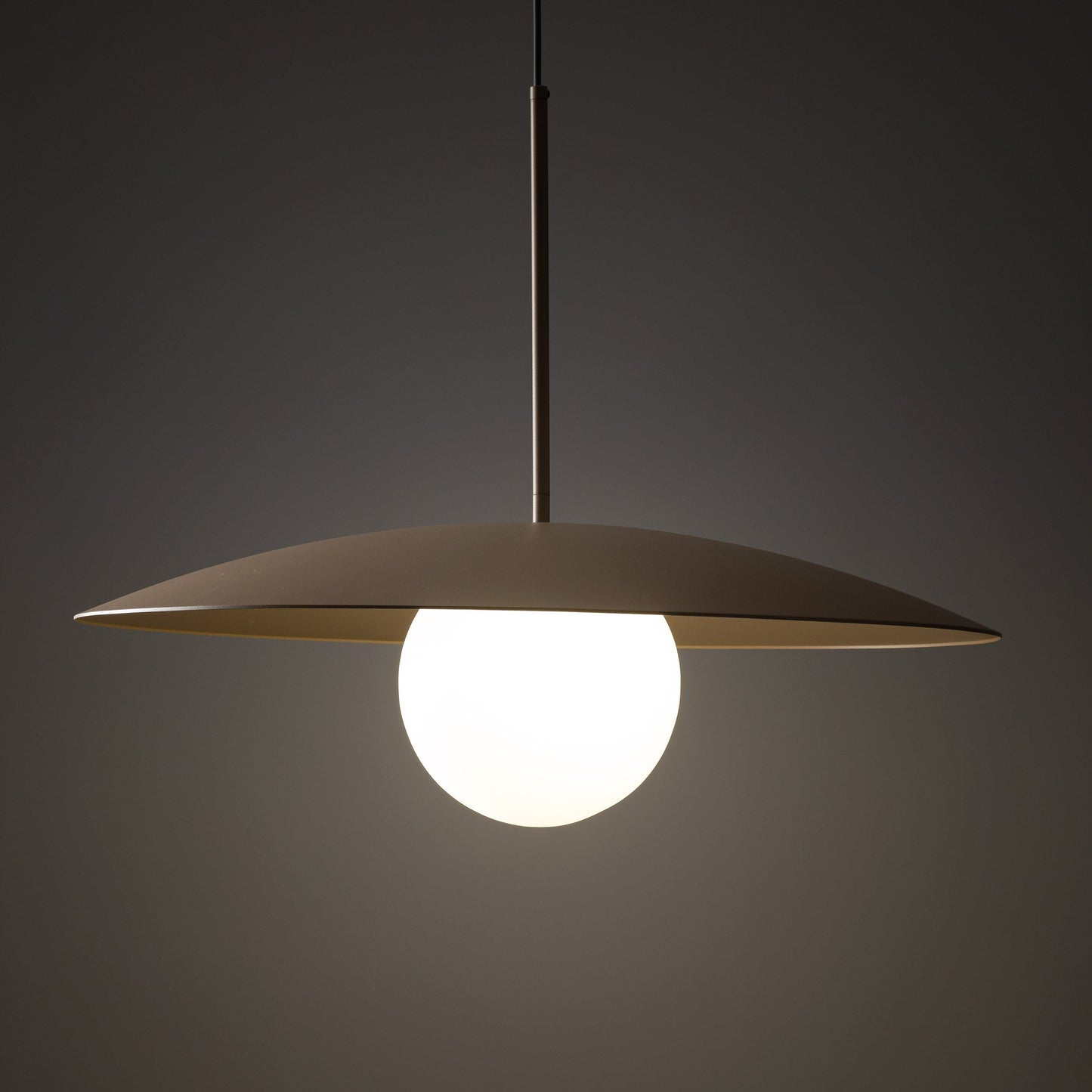 SLATE Mid-Century Modern Wide Dome Pendant Light for Kitchen Island & Dining Table - AURABAGS SHOP