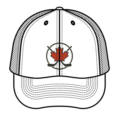 Maple Stick Hockey Hat – Maple Leaf & Crossed Sticks Snapback Cap