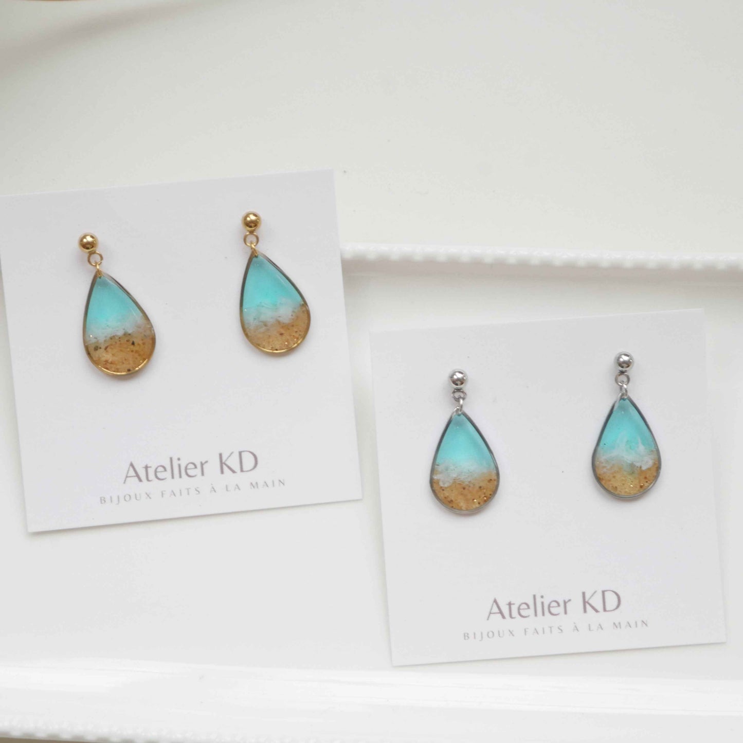 Boucles d'oreilles Tulum- goutte