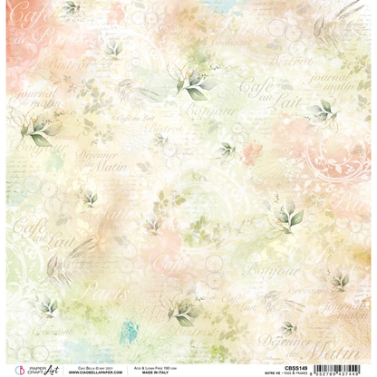 Ciao Bella Notre Vie Tags & Frames Paper Sheet 12"X12" 1 Sheet
