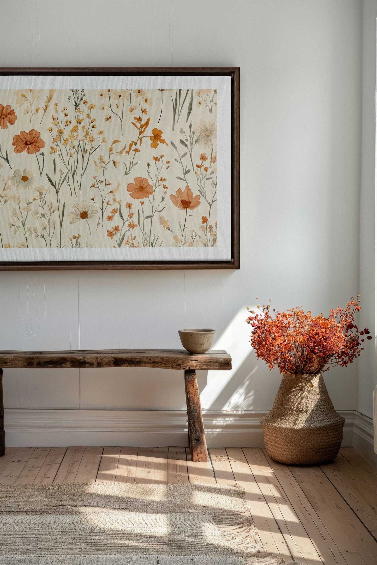 AUTUMN GARDEN, Oeuvre sur toile étirée