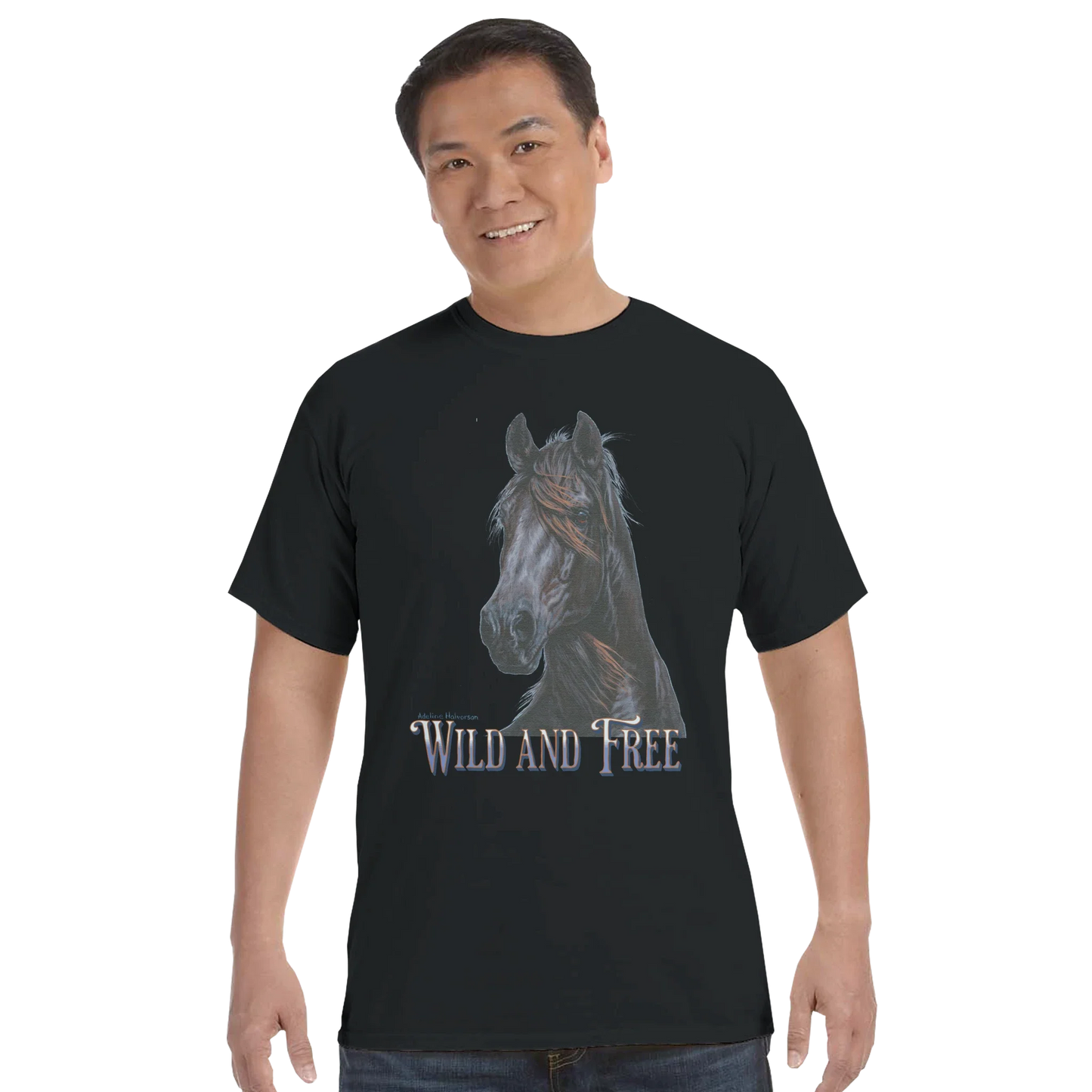 Wild and Free Comfort Colors Unisex T-Shirt – 100 % Baumwolle