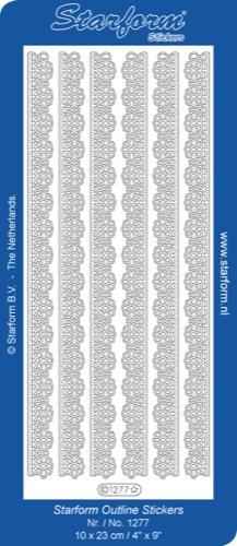 Deco Stickers - Lacey Daisies Ribbon