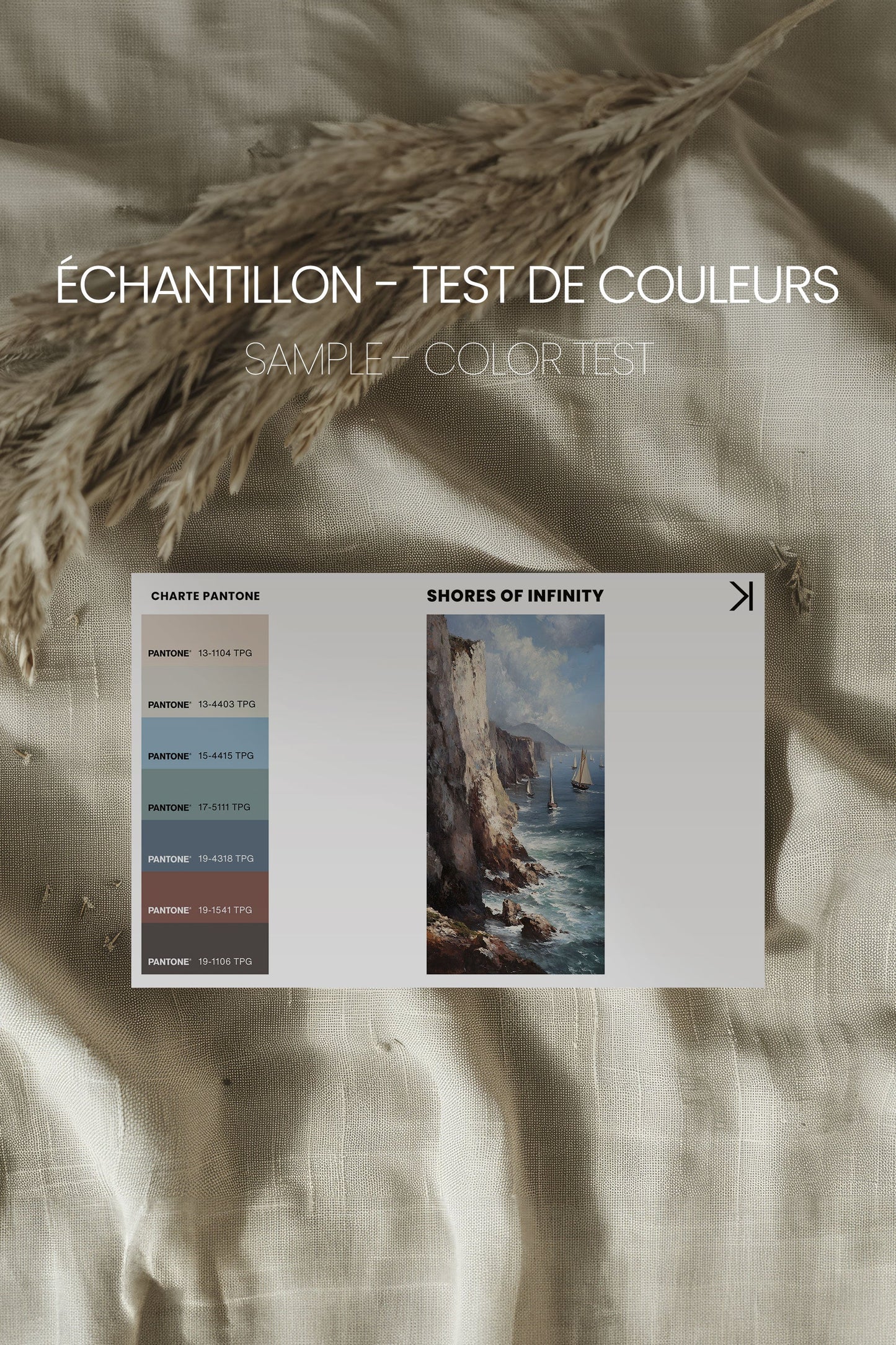 SHORES OF INFINITY, Oeuvre sur toile étirée